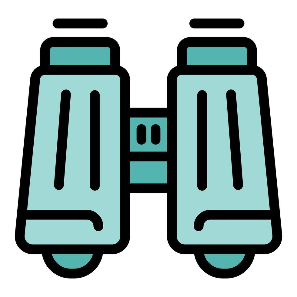 Binoculars icon representing searching and finding new business opportunities vector
