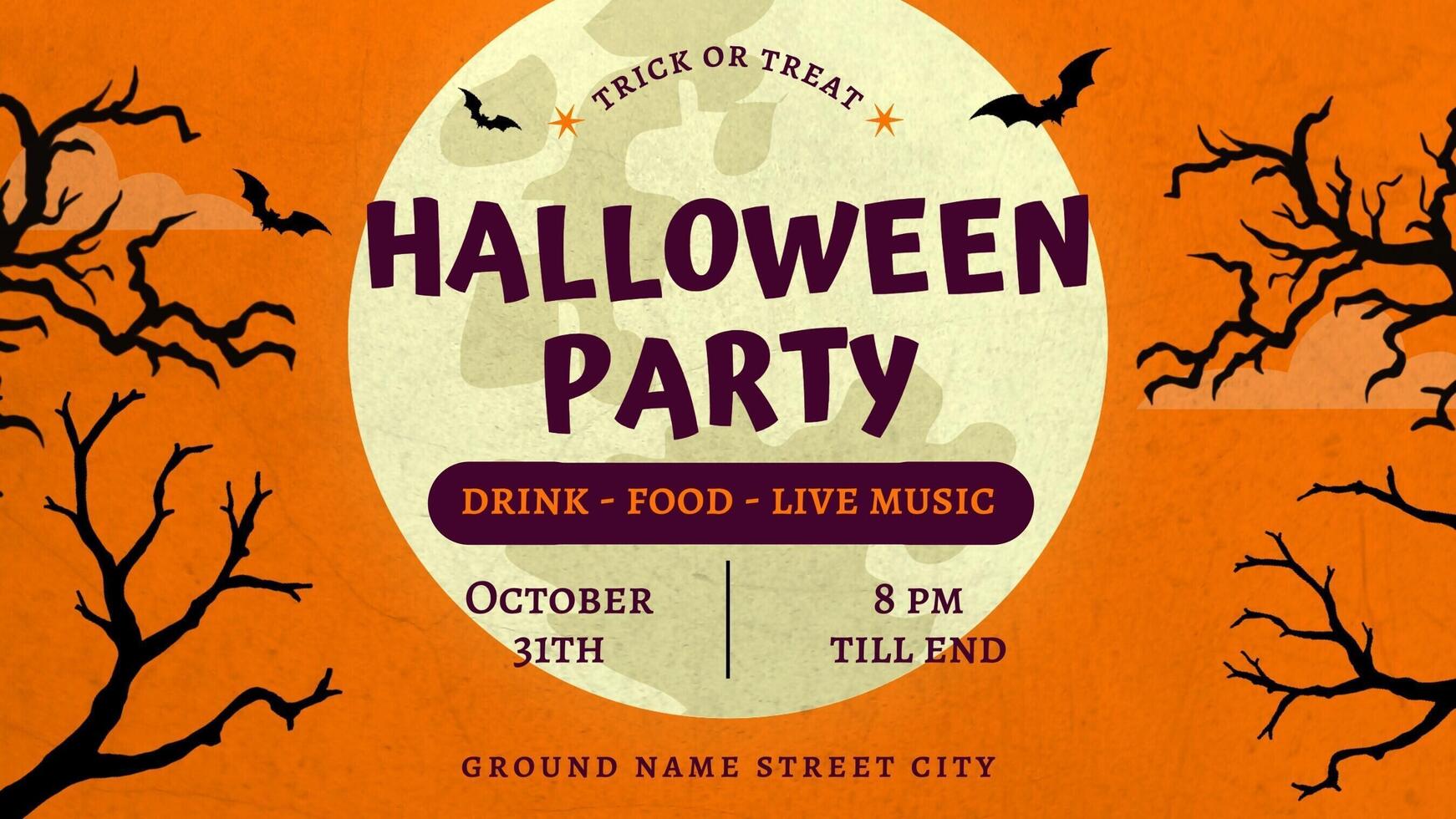twitter post for halloween template design ideas