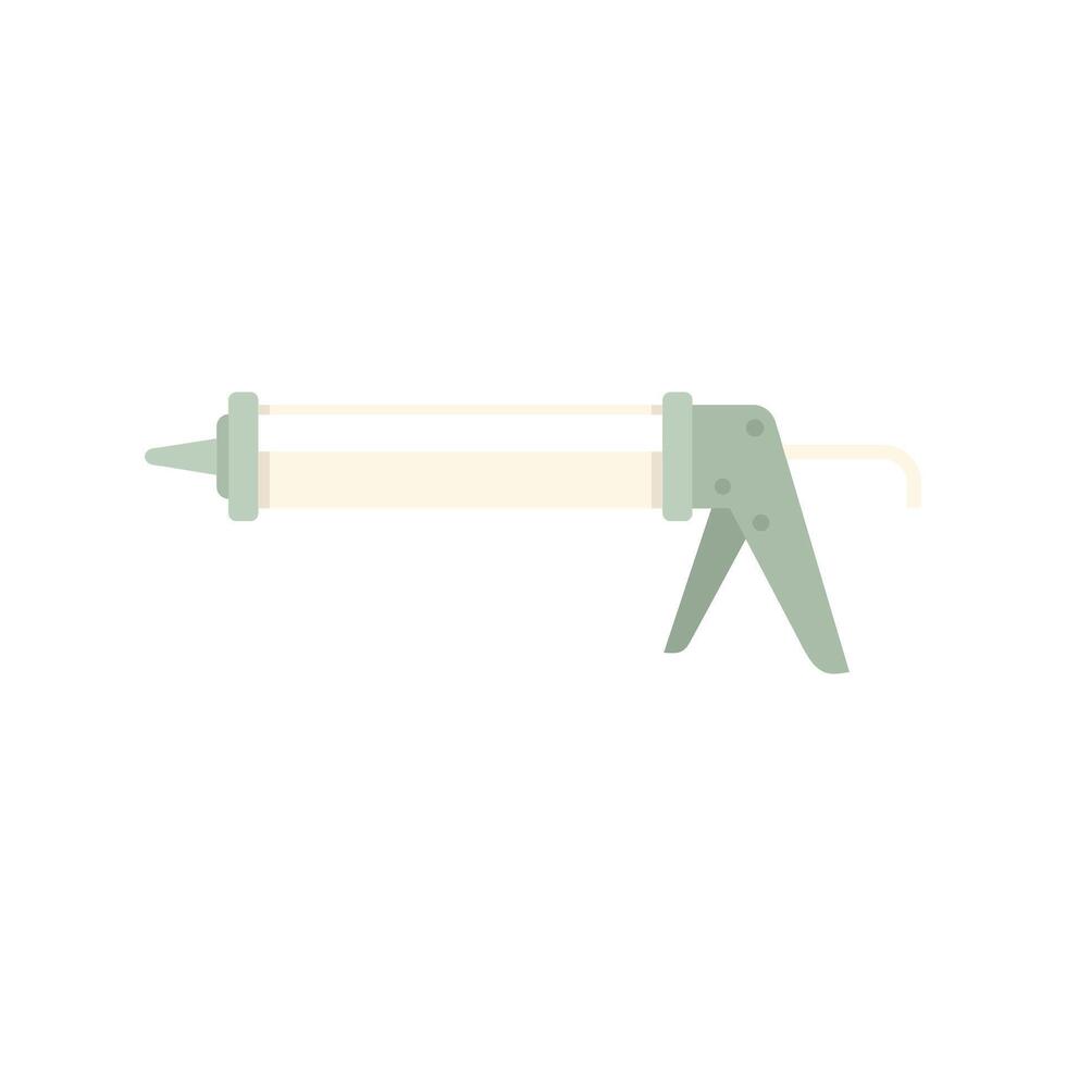 Silicone tube gun with glue or sealant for repairing vector