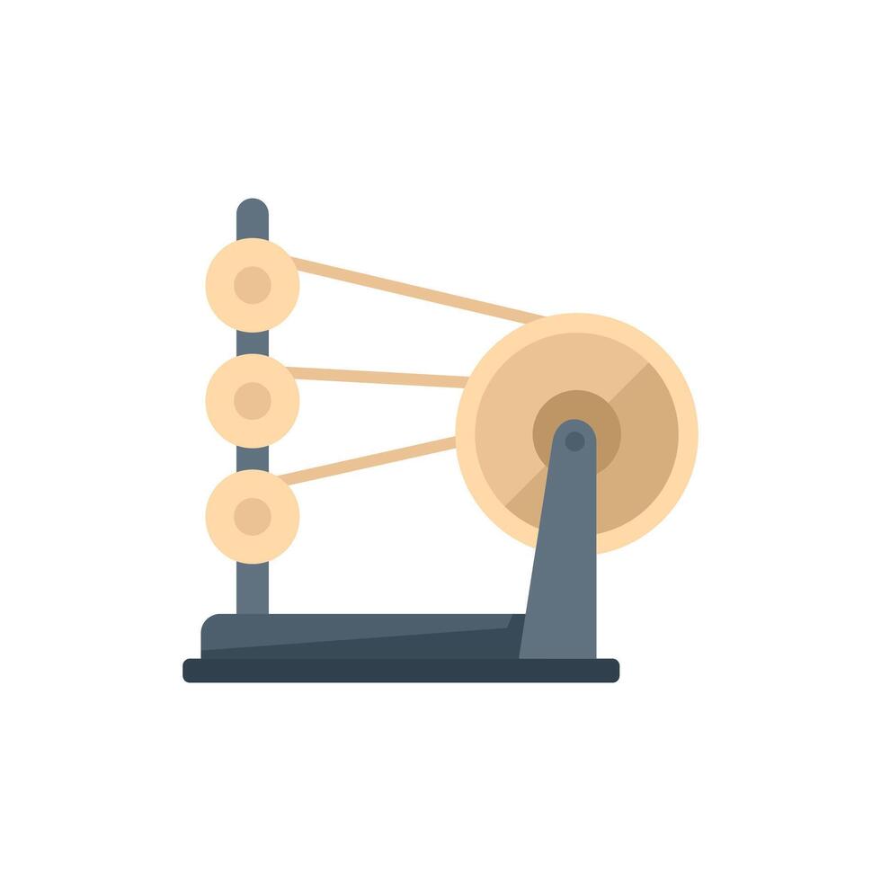 Perpetual motion machine generating endless clean energy physics model vector