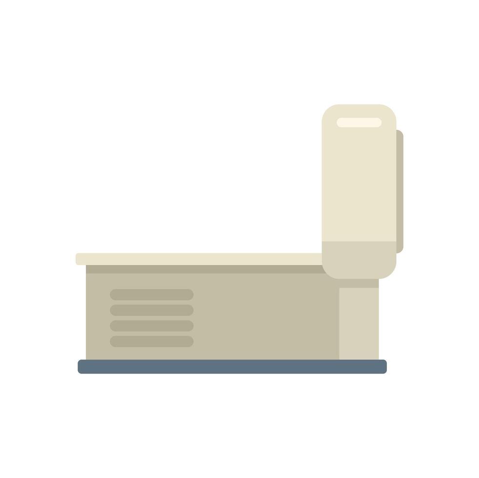 Magnetic resonance imaging machine scanning side view vector