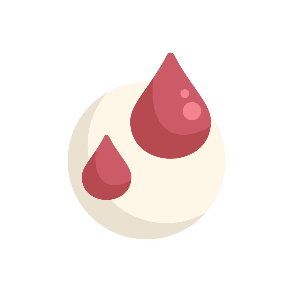 Red blood cells flowing through vein illustration vector