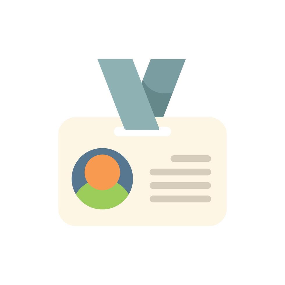 This is a simple vector illustration of an id card
