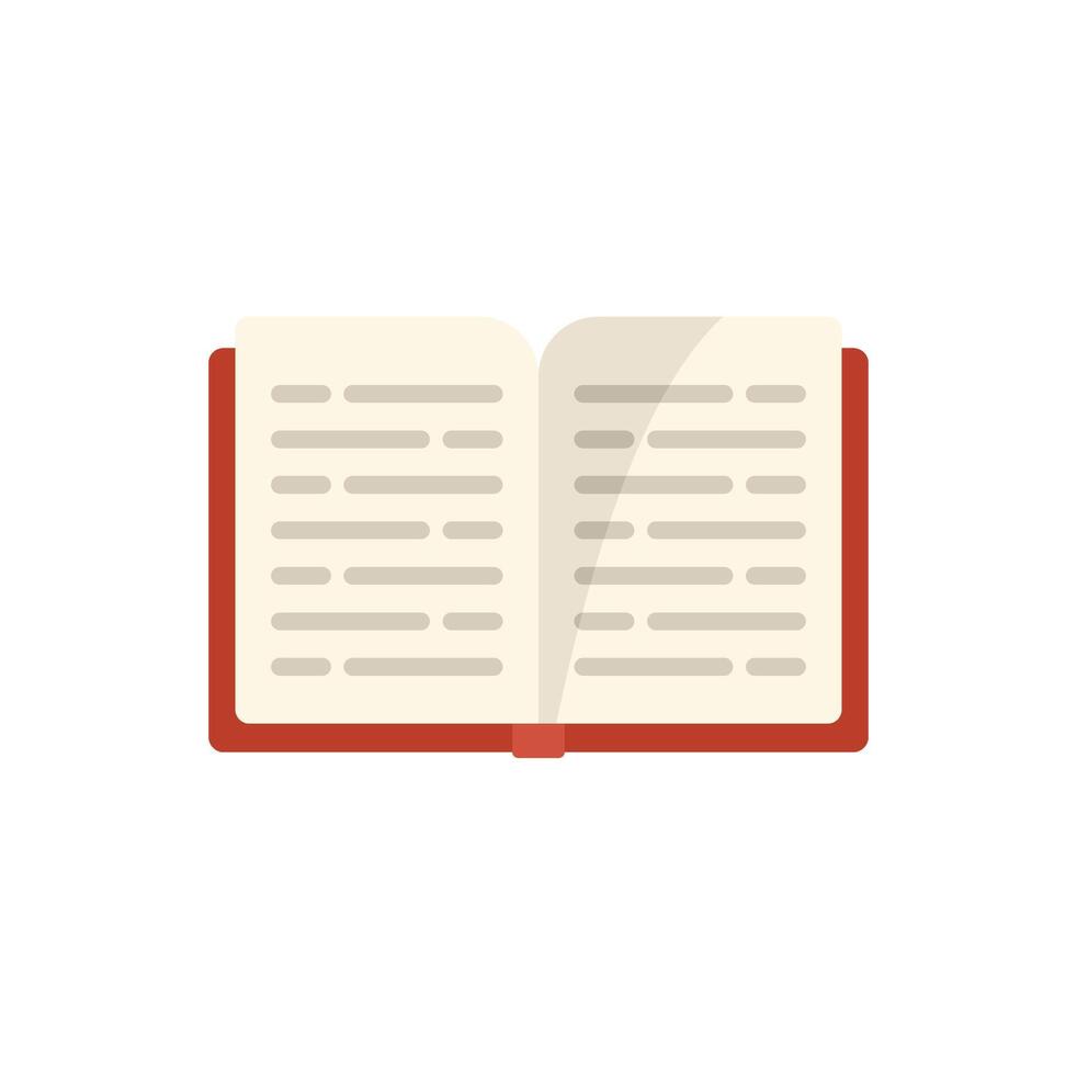 Open book lying with pages open spreading knowledge vector
