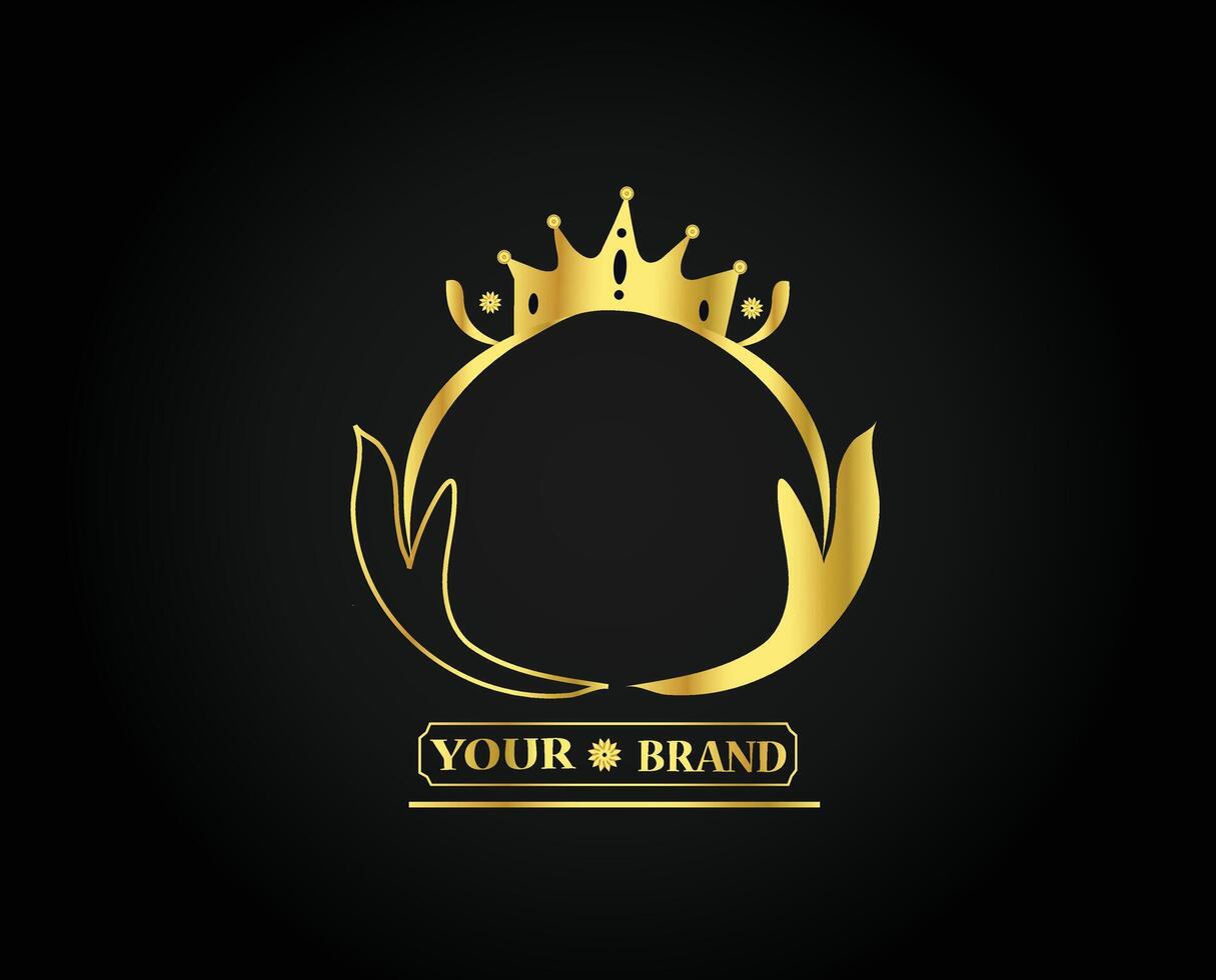 Realistic gradient elegant company brand logo vector