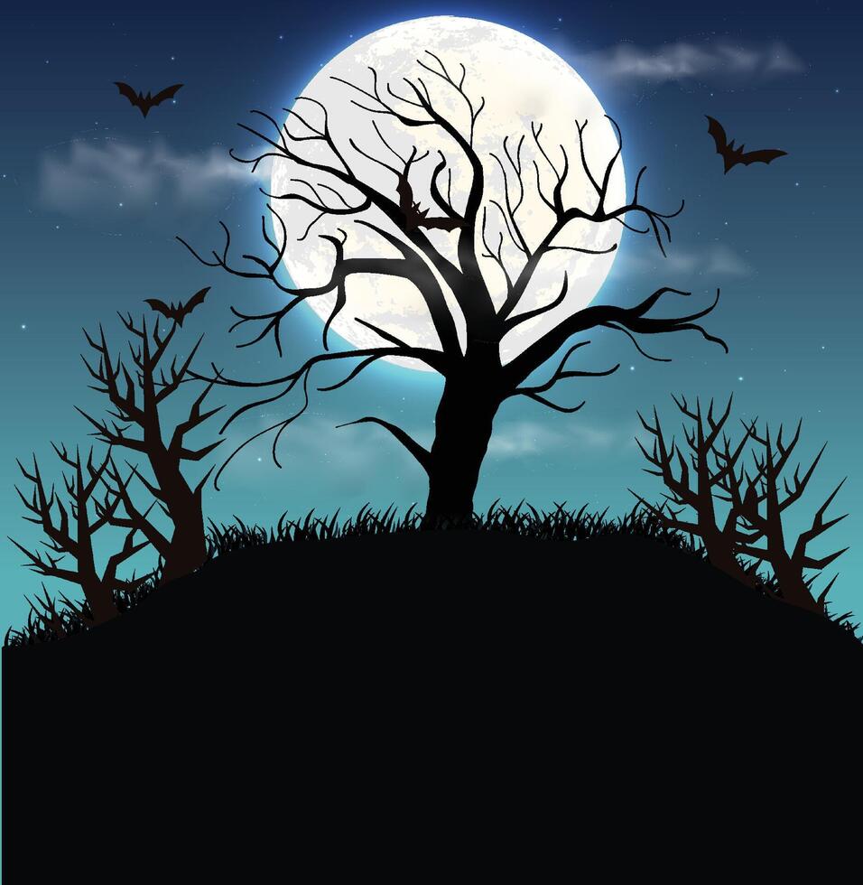Royalty spook happy halloween night haunted background vector