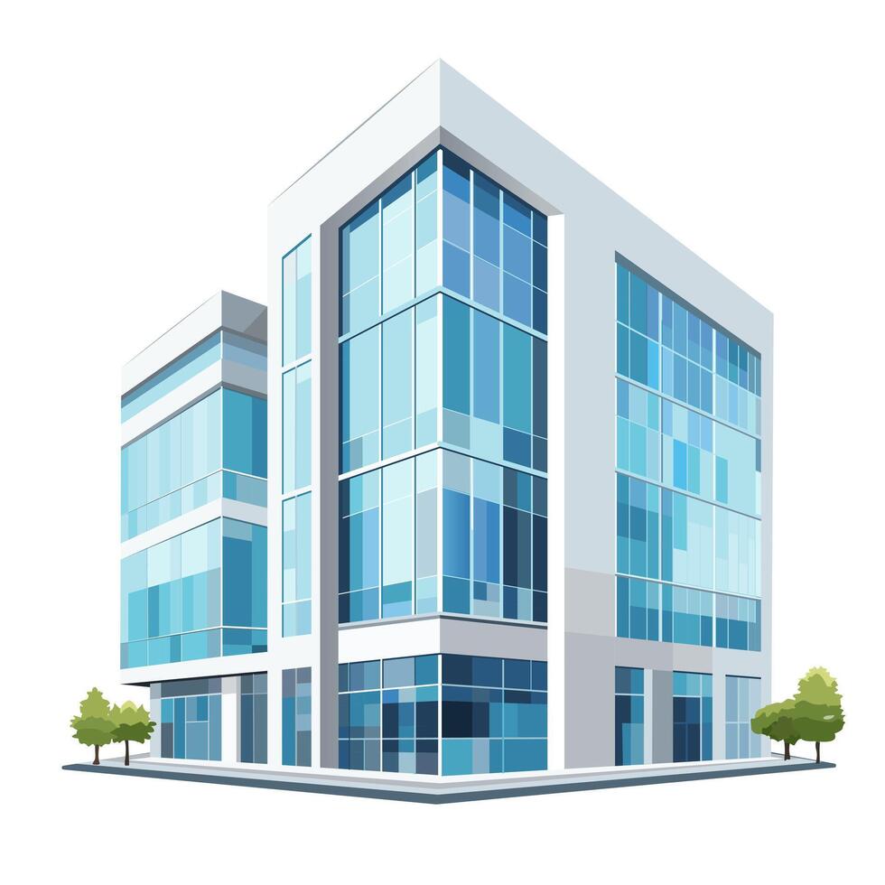 Skyscraper as an icon for posters or logos in business, education or medicine vector
