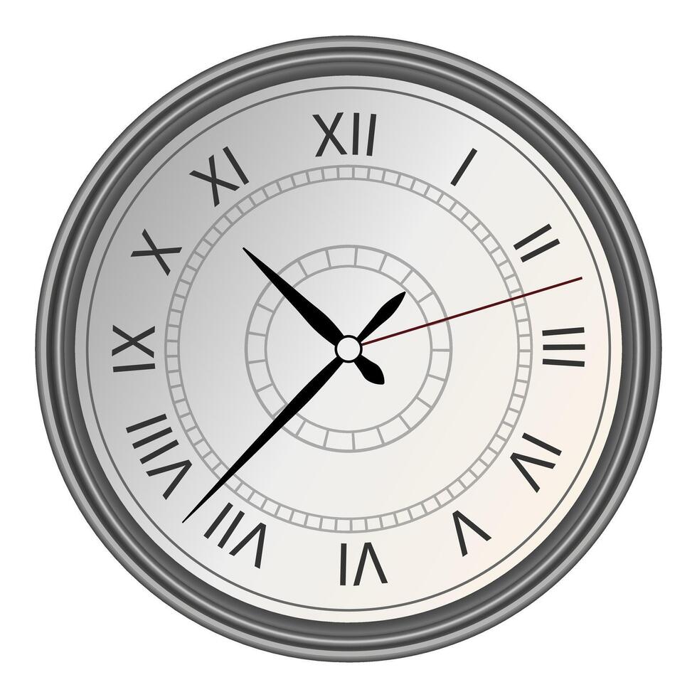 Classic office wall clock icon for apps and website vector