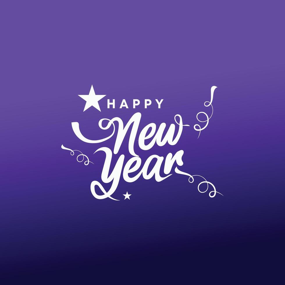 Text for Happy New Year Design Template vector