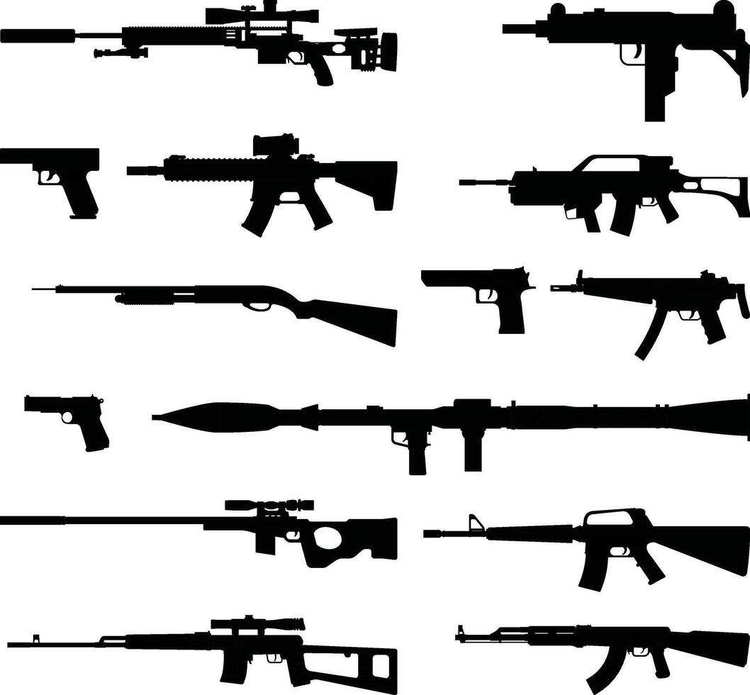 detallado rifle ilustración vector