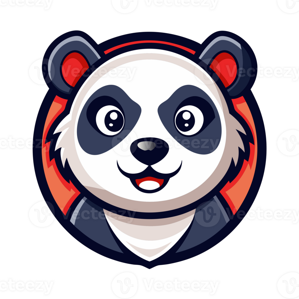 Cartoon Panda Logo, Cute Animal Illustration png