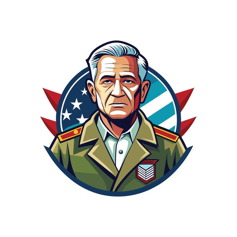 Military general icon, military commander, military commander, military commander, military commander, military commander, vector