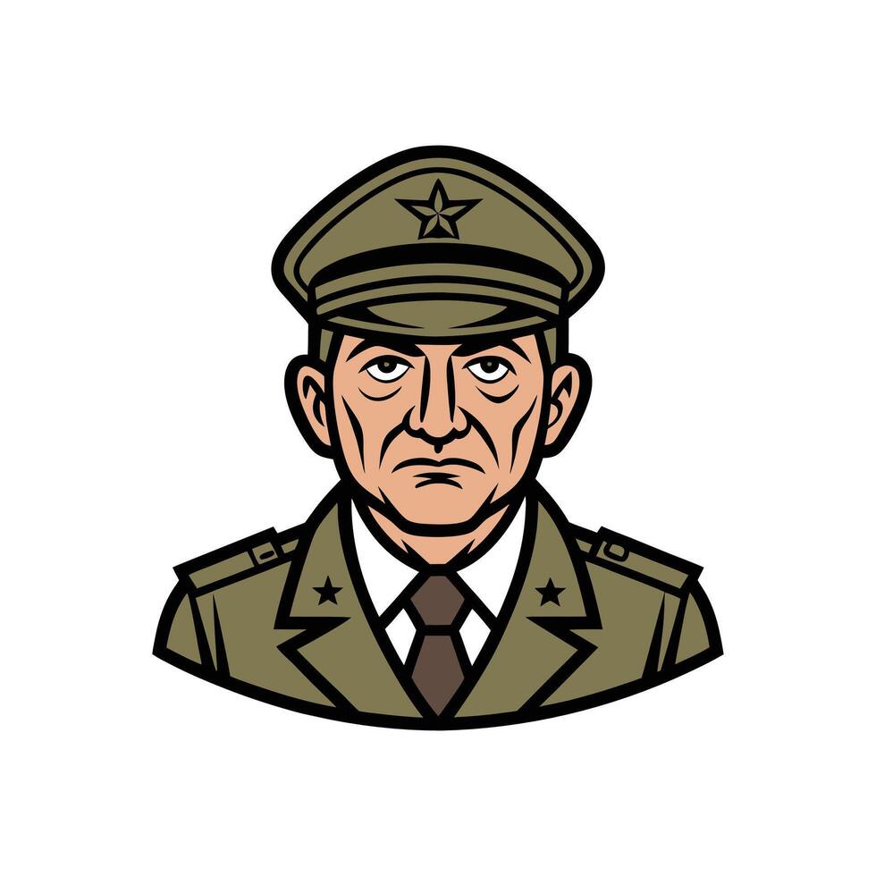 Brave US Veteran Soldier illustration vector