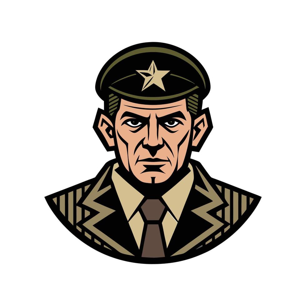 Veteran Army Hero Proud Soldier Illustration vector