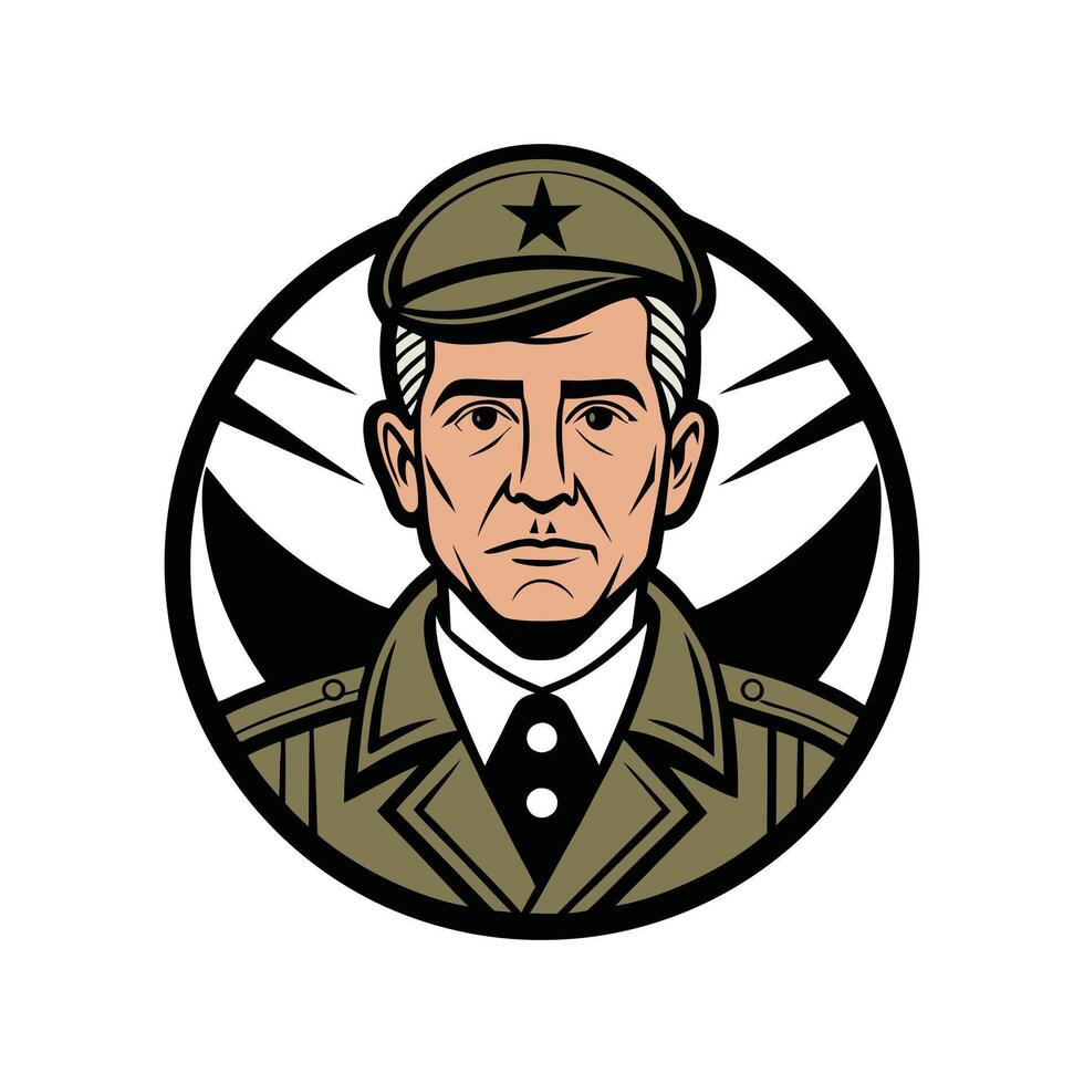 Patriotic Veteran Soldier illustration on white background vector