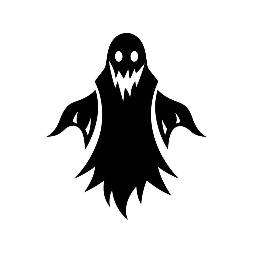 A ghost silhouette on a white background vector