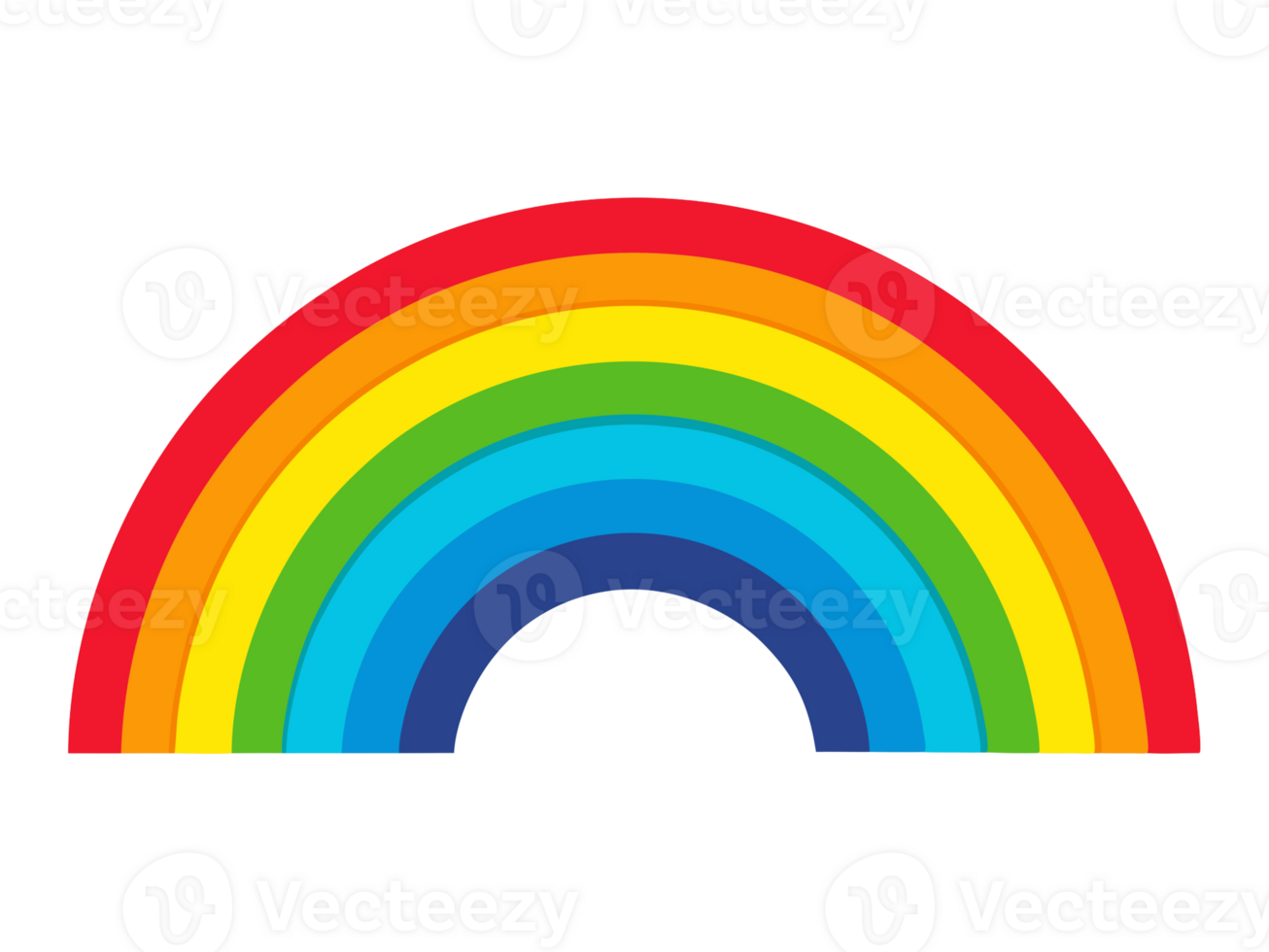 Rainbow Doodle Style, Colorful Sketch Illustration png