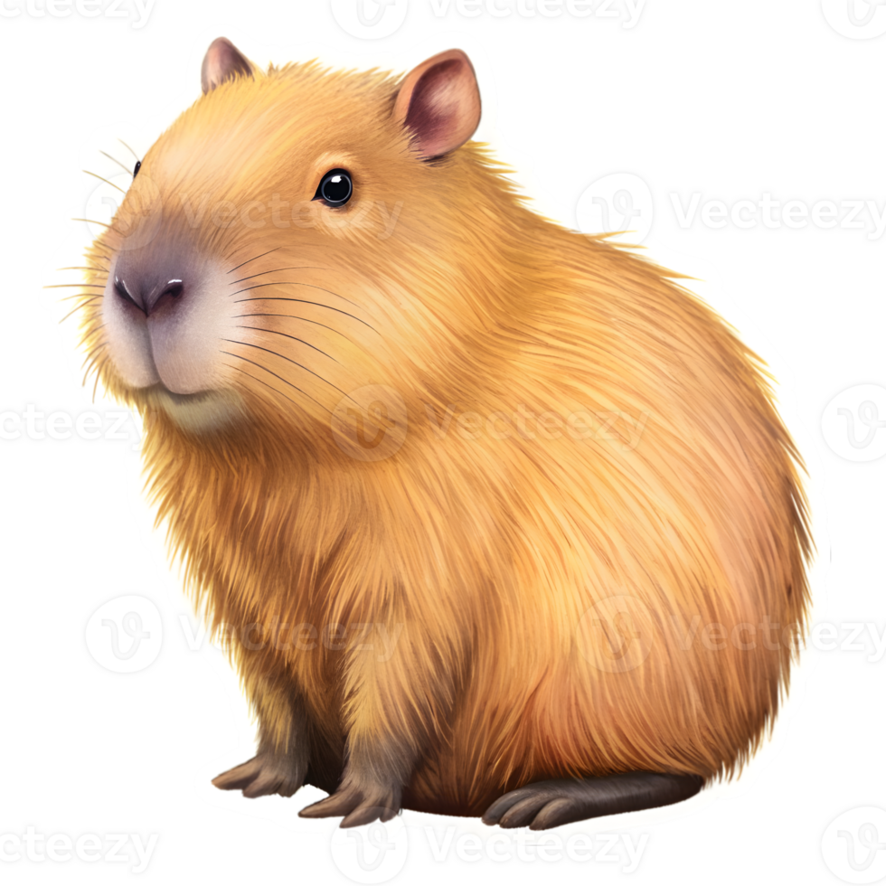 Cute Capybara Sticker png