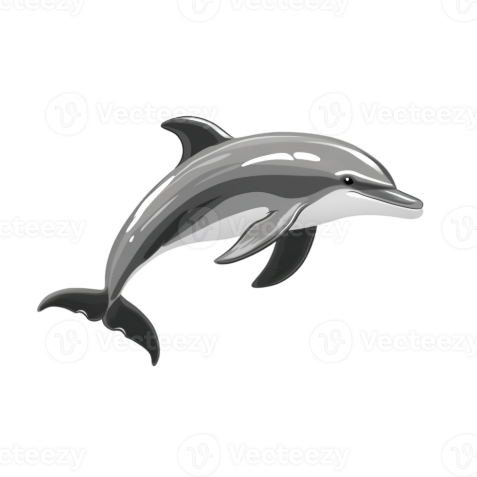 Dolphin , Marine Animal Illustration png