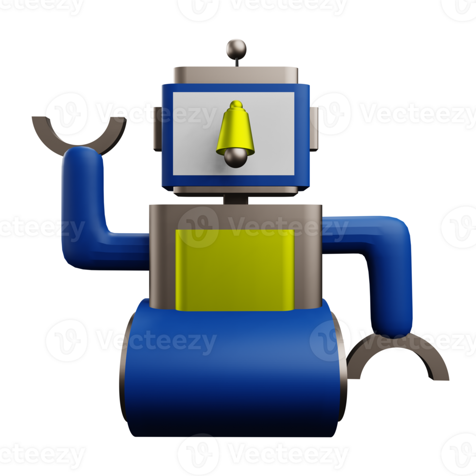 3 D illustration robot chatbot icon png