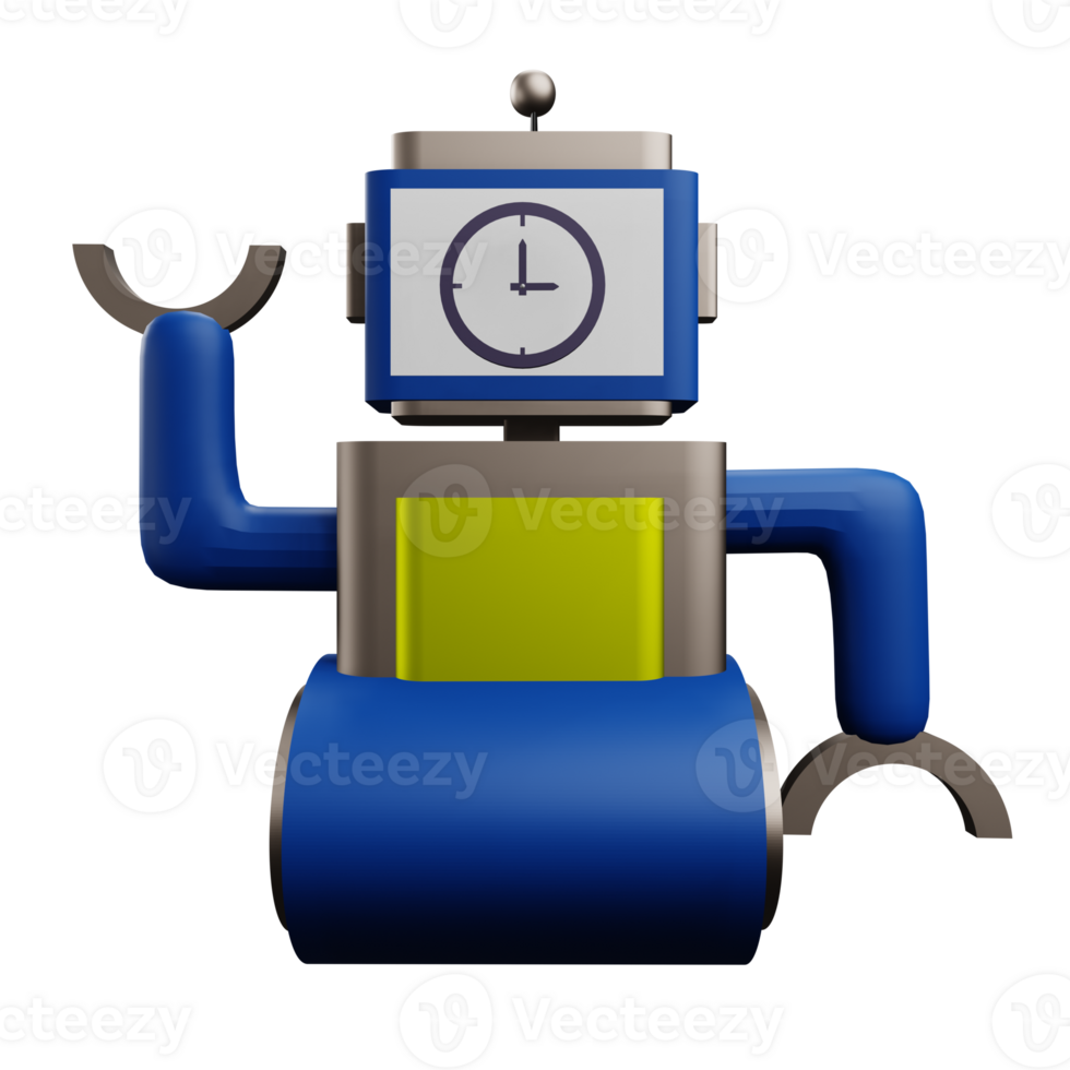 3 D illustration robot chatbot icon png