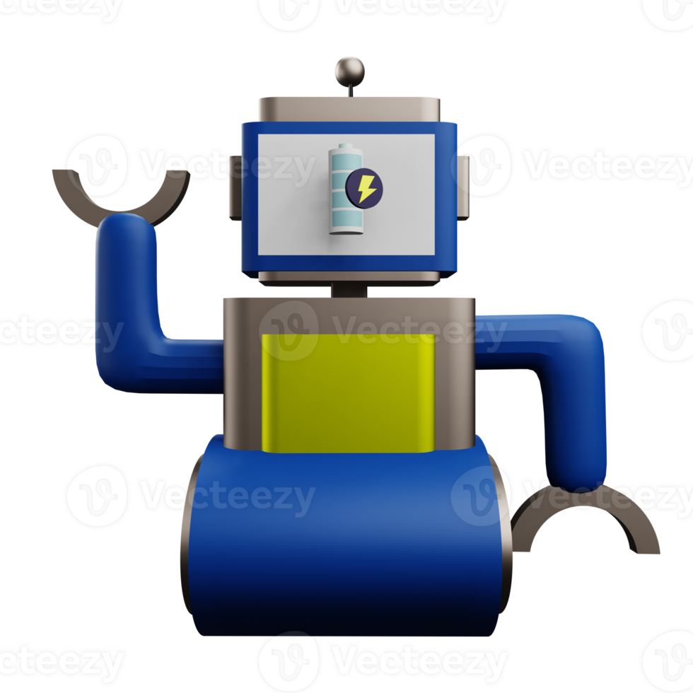 3 D illustration robot chatbot icon png