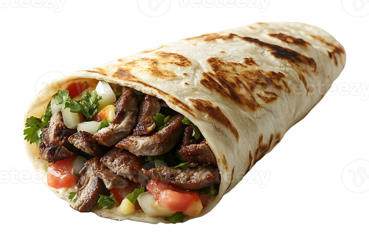 Halifax donair isolated on transparent background. png