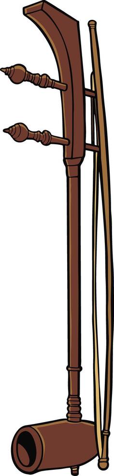 Saw duang Thai string music instrument vector