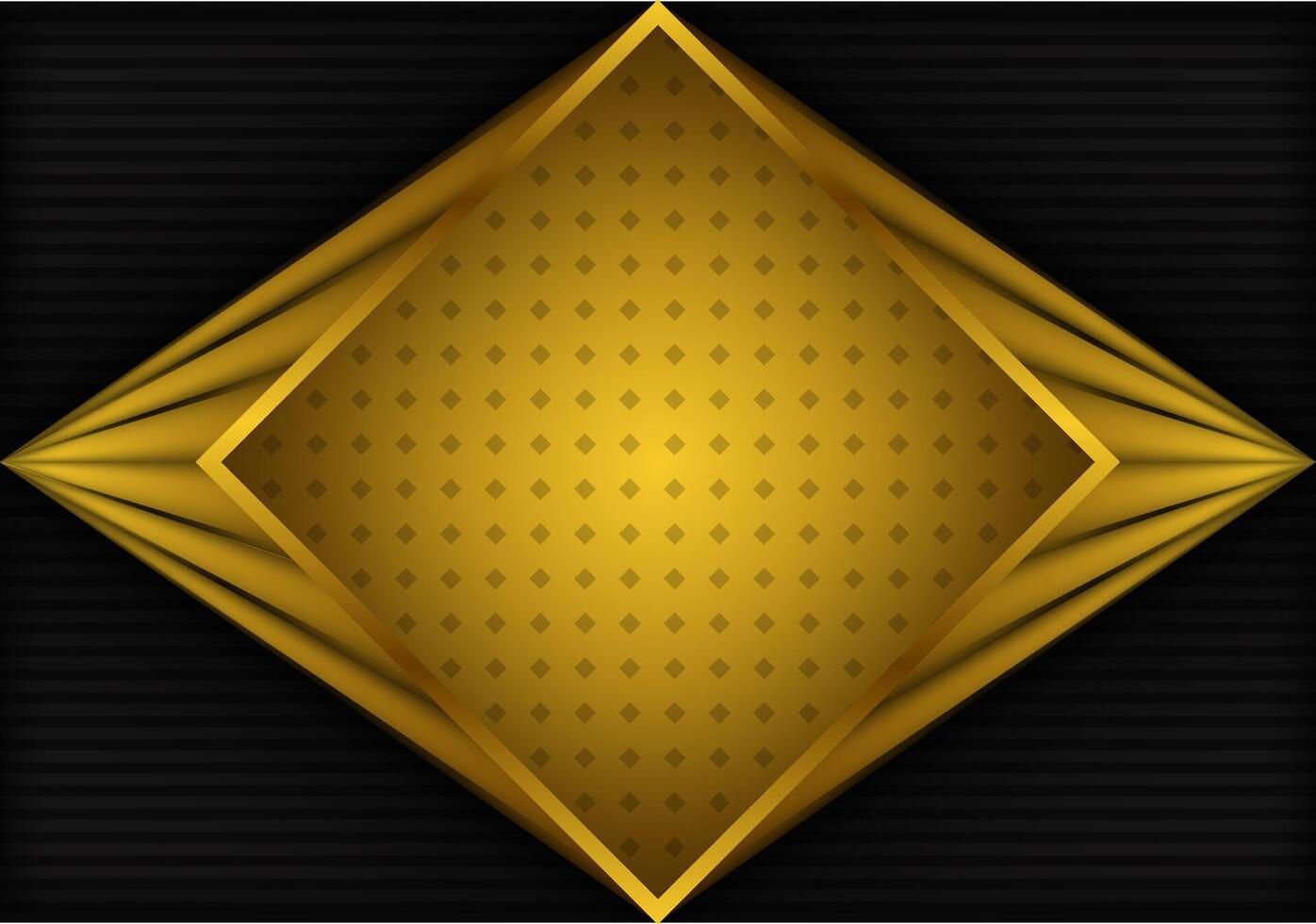 Luxurious black background with a combination of gold shining in a 3D style. Graphic design element. Elegant decoration. stack paper material layer with gold stripe background render vector