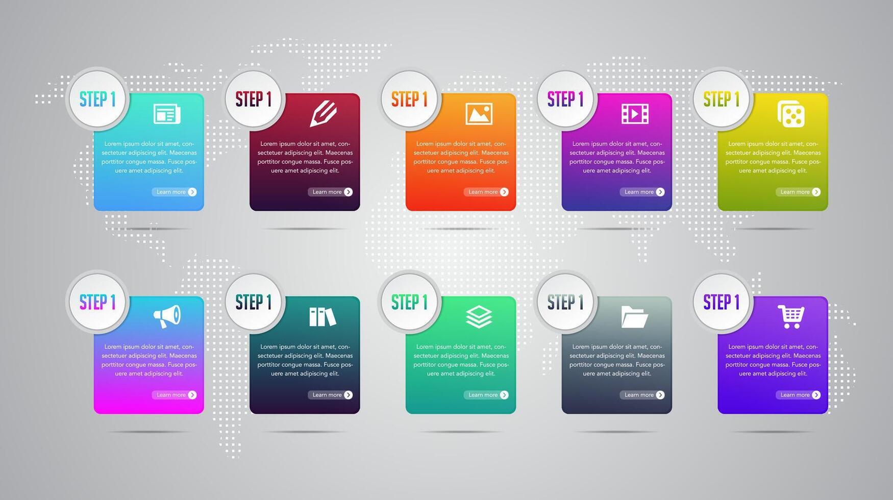 Infographic circle design with icons and 8 options or steps. Infographics for business concept. Can be used for presentations banner, workflow layout, process diagram, flow chart, info graph. vector