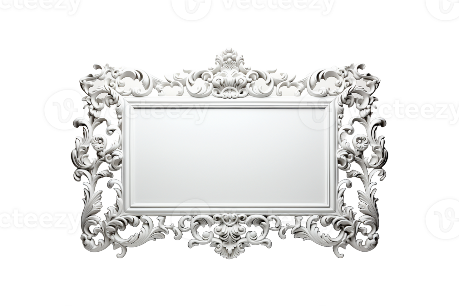 Dressing Table Mirror Frame on transparent background. png