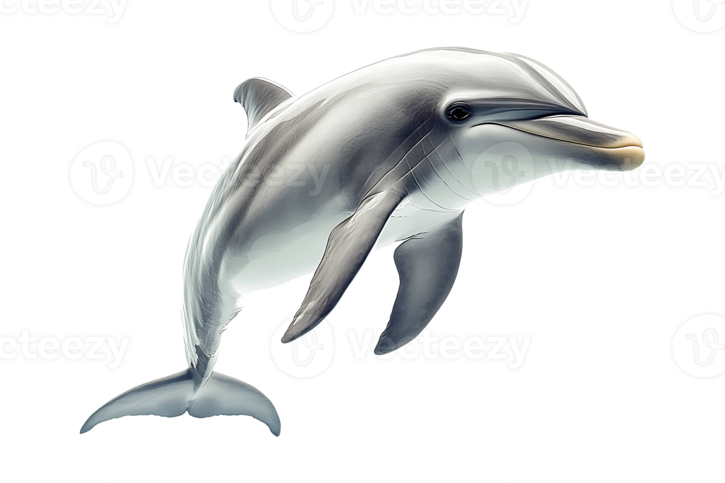 Dolphin isolated on transparent background. png