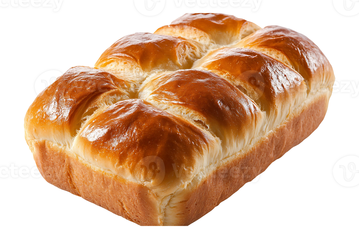 Filled sweet bread isolated on transparent background. png