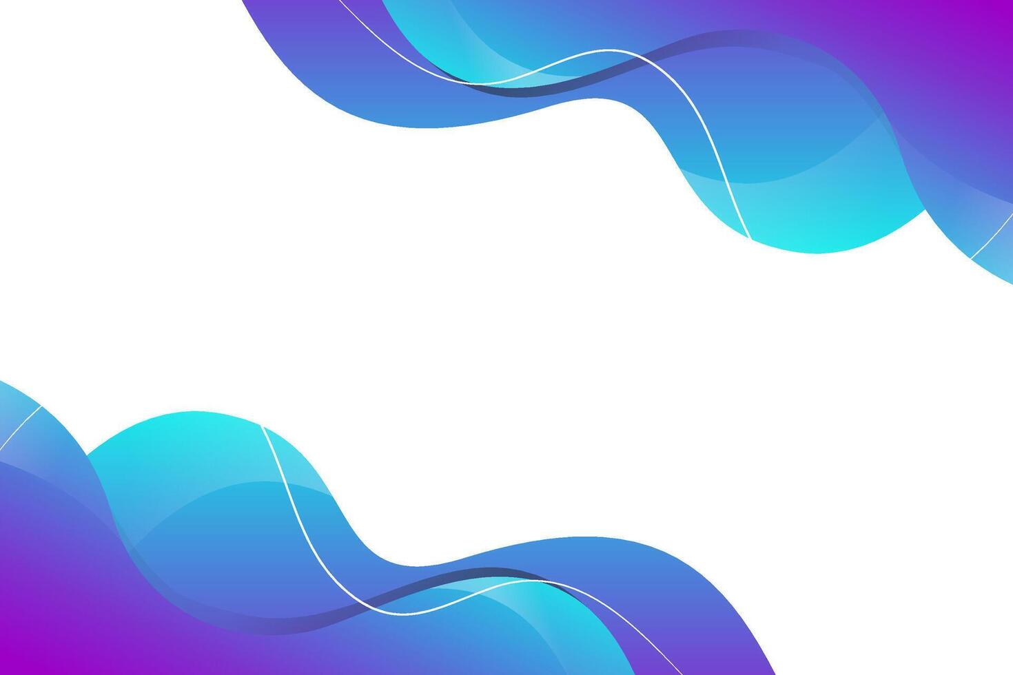 Colorful background template with blue and purple gradient colors. Design with liquid form. vector