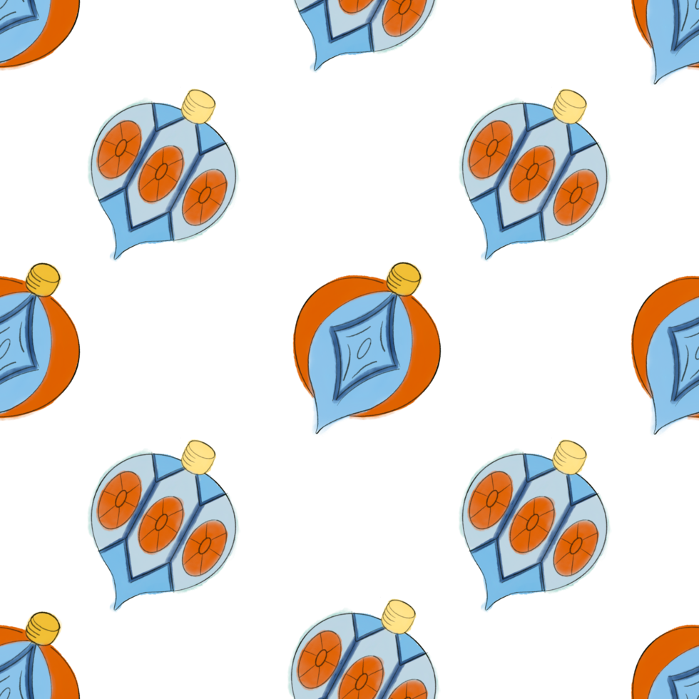 Seamless pattern minimal cute kawaii character christmas png