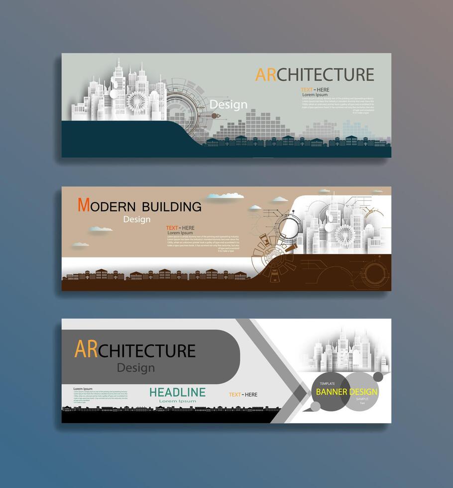 Brochure poster set template design with promotion text presentation. vector