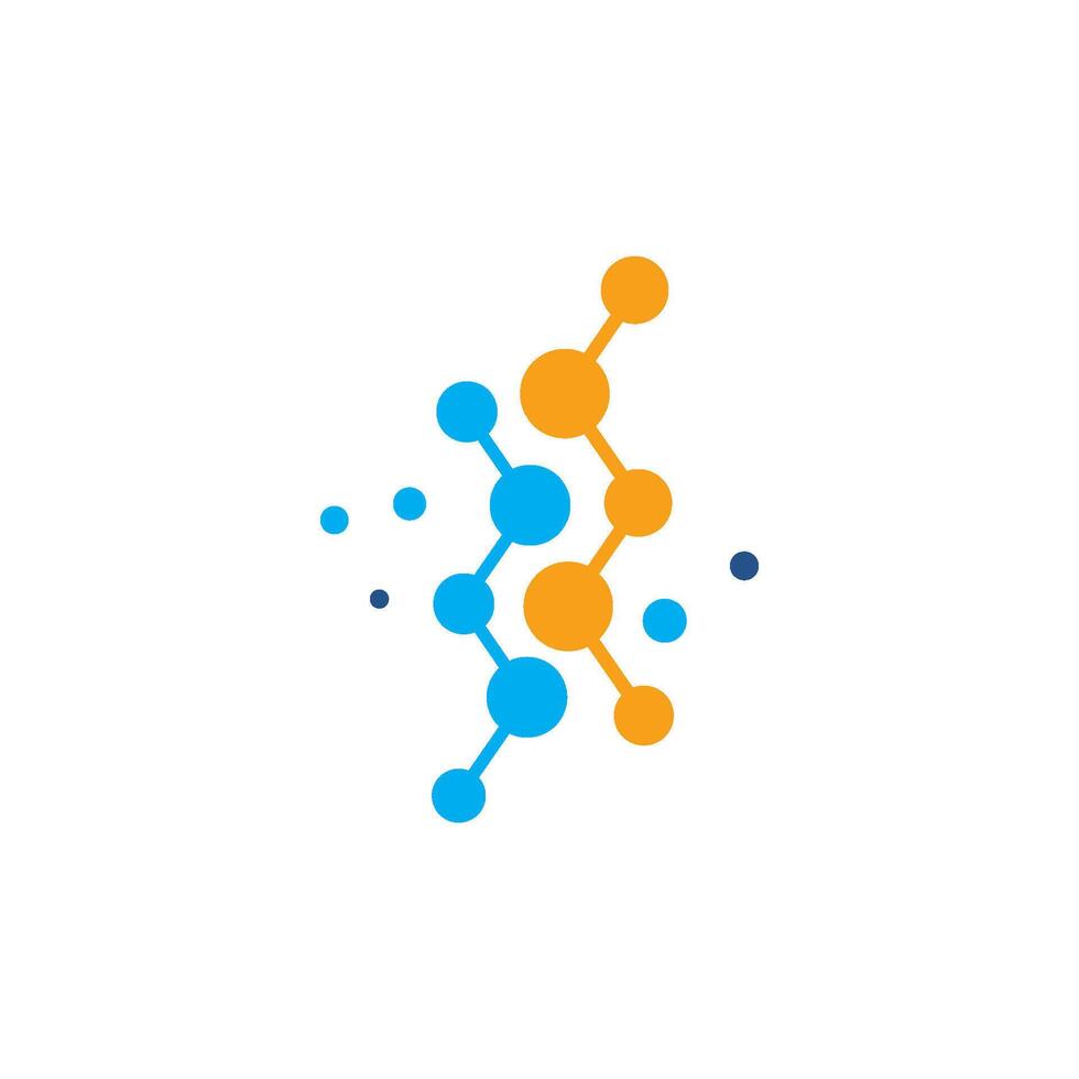 molecule design logo vector