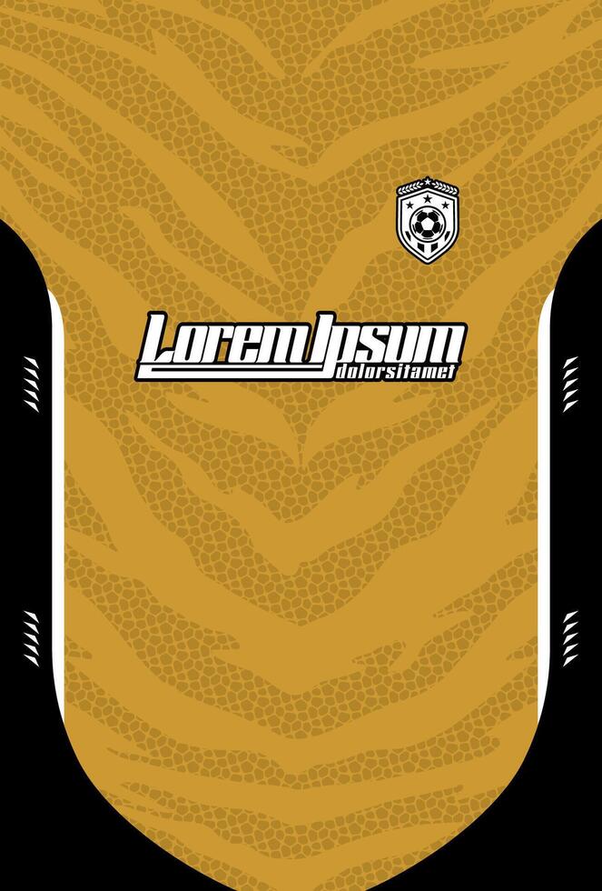 Soccer design for sublimation gold abstract vector