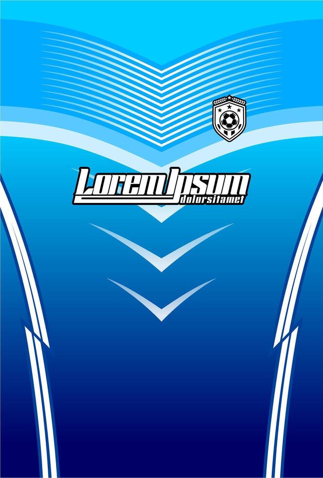 Soccer design for sublimation blue vector