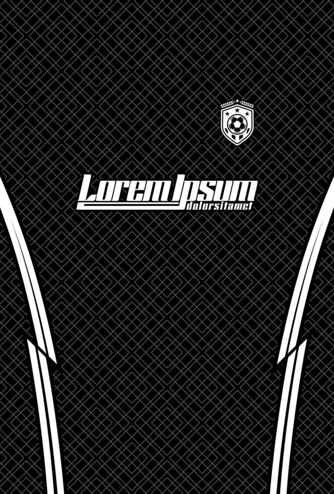 Soccer design for sublimation pattern black vector