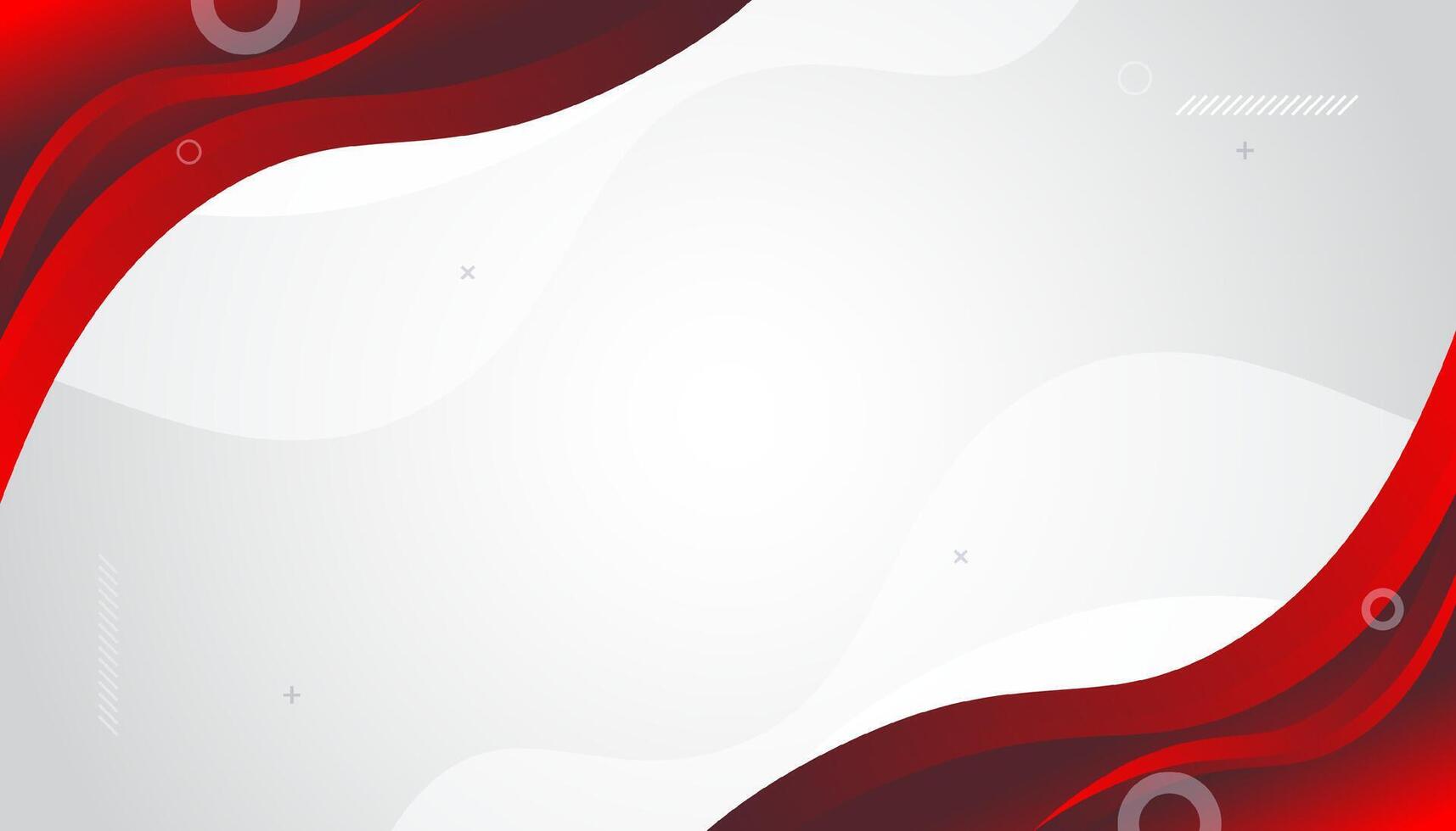Red curve on a white background vector