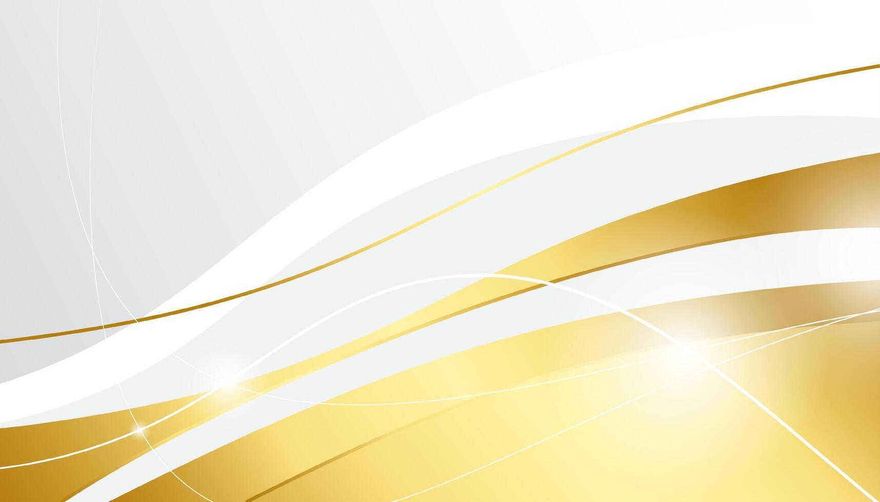 Abstract golden wavy background vector