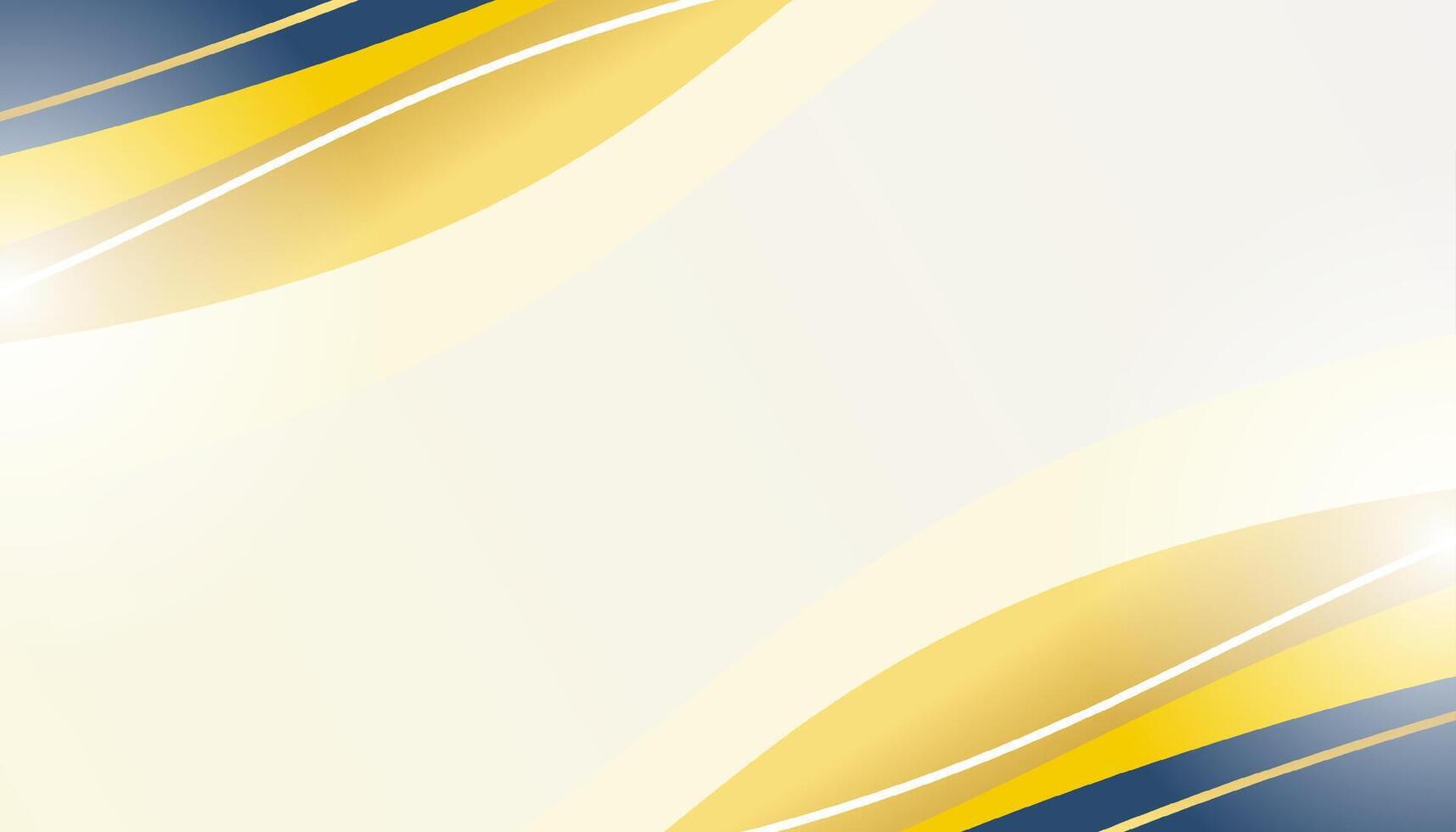 Yellow and blue abstract geometric shapes background vector