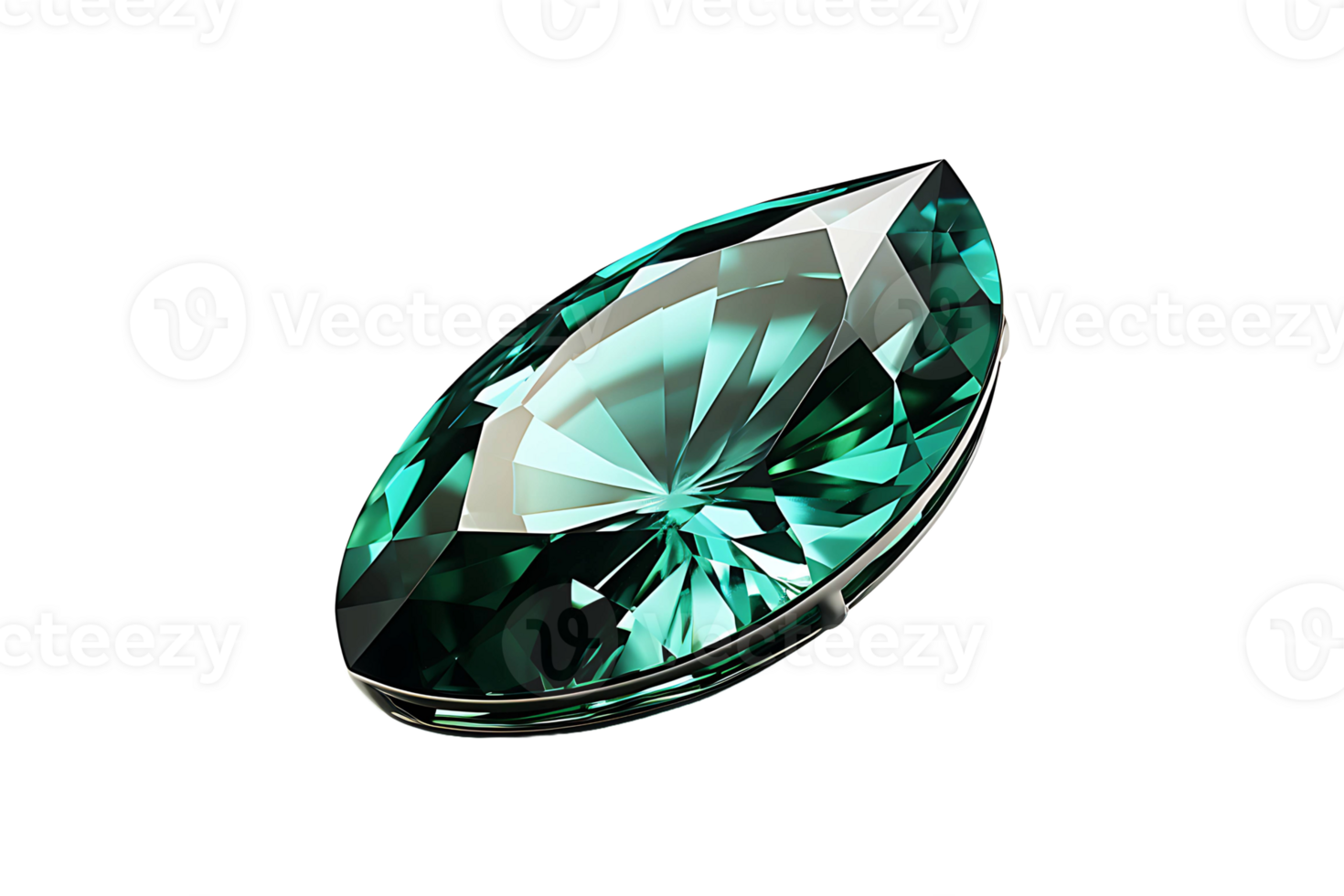 Emerald Jewellery isolated on transparent background. png