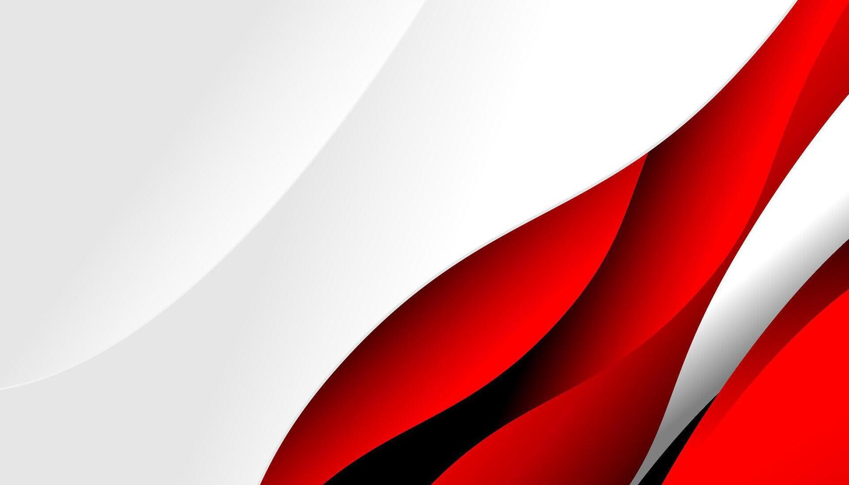 Red stylish wave background for business vector