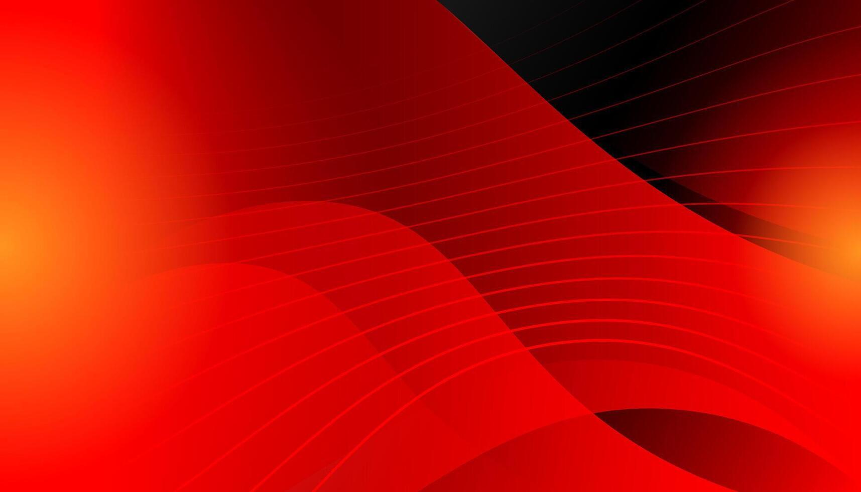 Modern abstract red background with dynamic waves vector