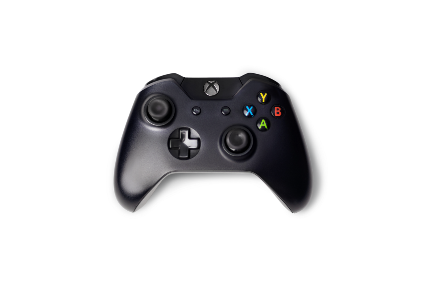 Black Xbox One S Controller, Joystick isolated on transparent background photo png