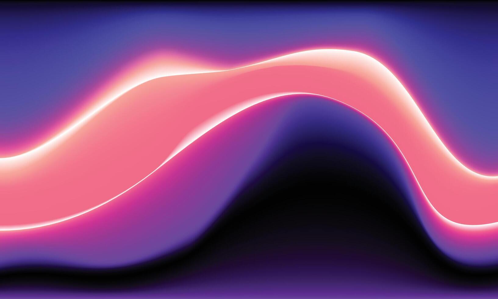 Abstract wavy blurred gradient mesh background. Fluid color gradation backdrop. Vibrant simple color blend graphic element. vector