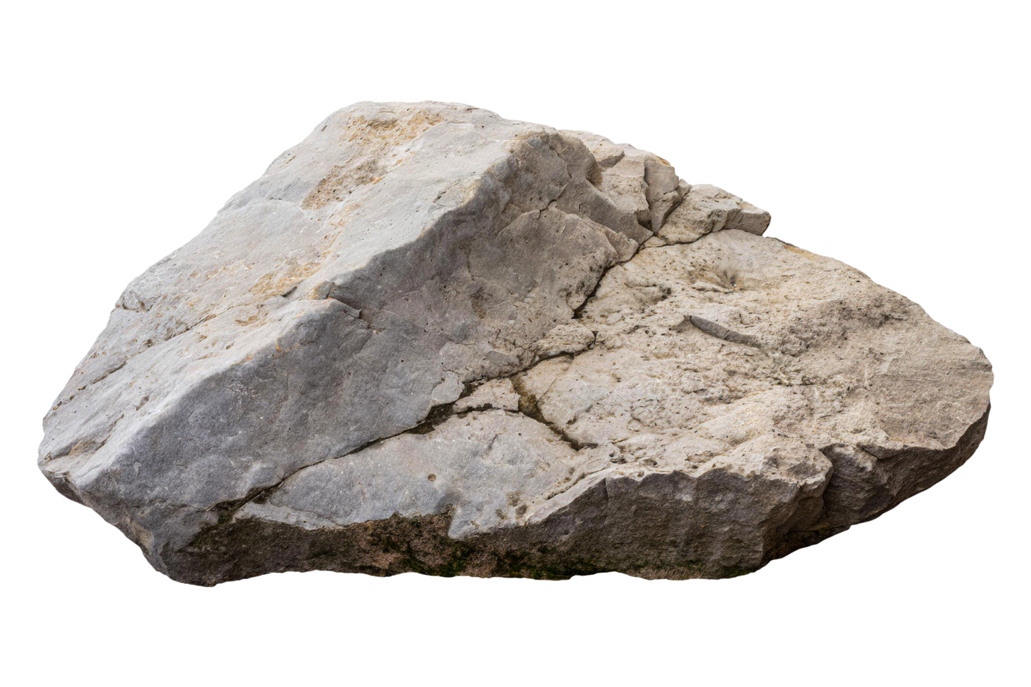 Large Rock isolated on a transparent background. png