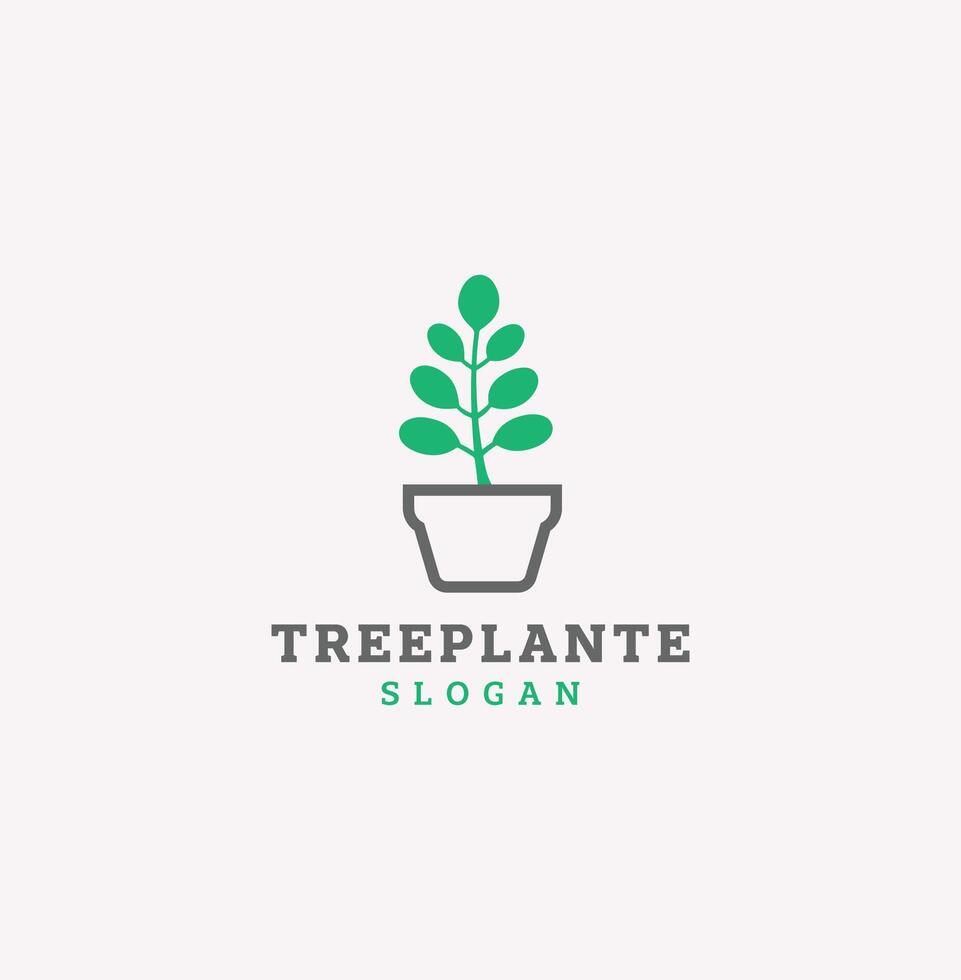 TreePlant Logo Design vector